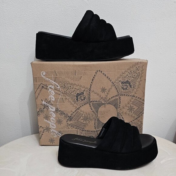 Free People   Almost Paradise Platform Blk/Noir 3 Size 38   EU 8 66684663 - Picture 11 of 13